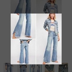 Free People NWT Vintage Flare Jeans Maya Blue